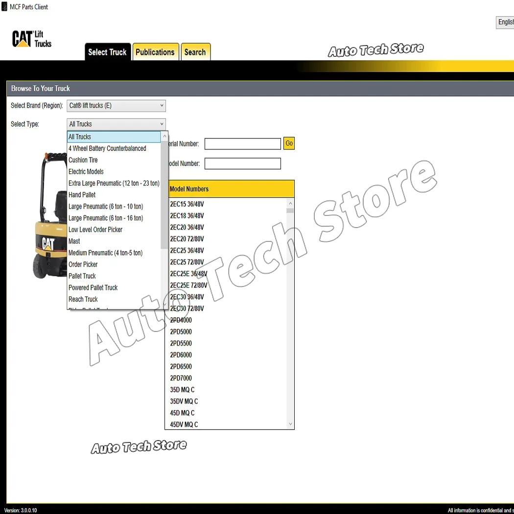 For CAT Forklift Truck MCFE - Europe Parts Catalog 2021.12 Automobiles Car Repair Tool Diagnostic Tools