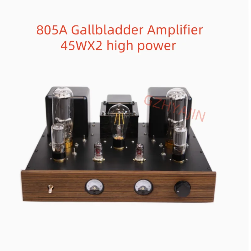 

New 805A Gallbladder 45WX2 High Power Class A Single ended Electronic Tube Amplifier with VU Header Output Power:45W * 2