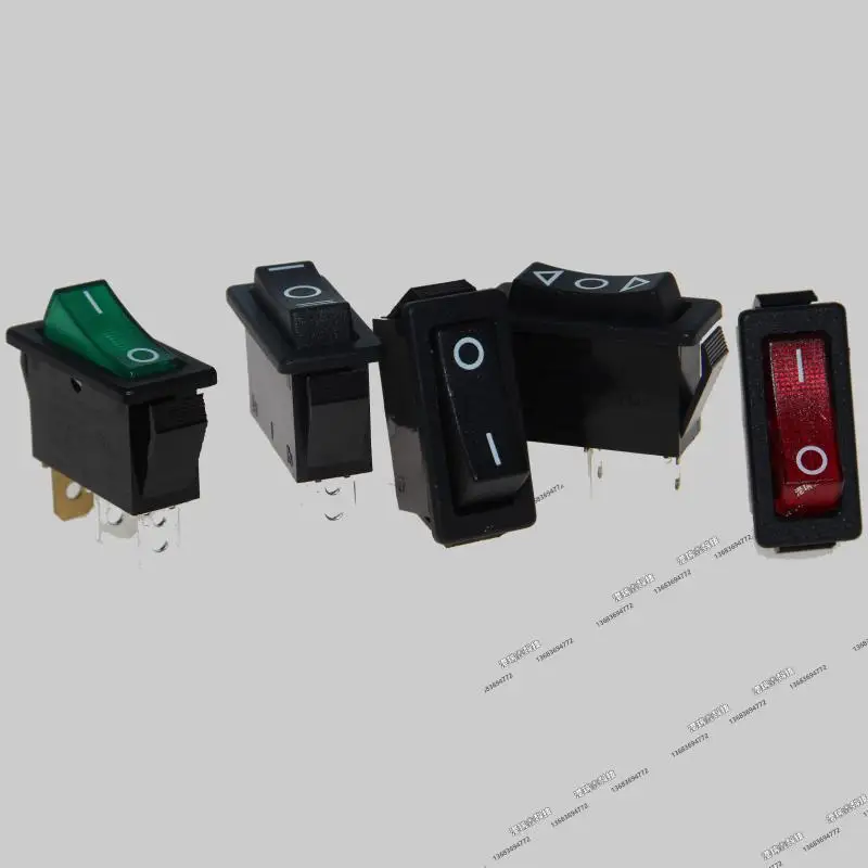 [SA]LIGHT -group power toggle rocker switch Single Taiwan double reset long flat  red green black 2P/3P R4 12/24/220V--50pcs/lot