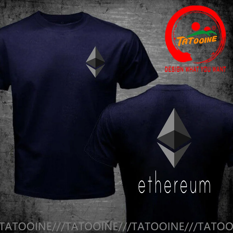 T-shirt intelligent avec logo 3D Bitcoin Eprogress, T-shirt REUM, Ether Leisure Business, Eth Crypto Coin, Brand Trend