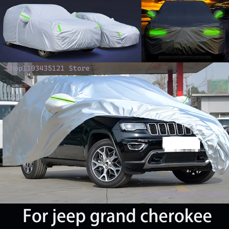 

For jeep grand cherokee Outdoor Protection Full Car Covers Snow Cover Sunshade Waterproof Dustproof Exterior Car accessories