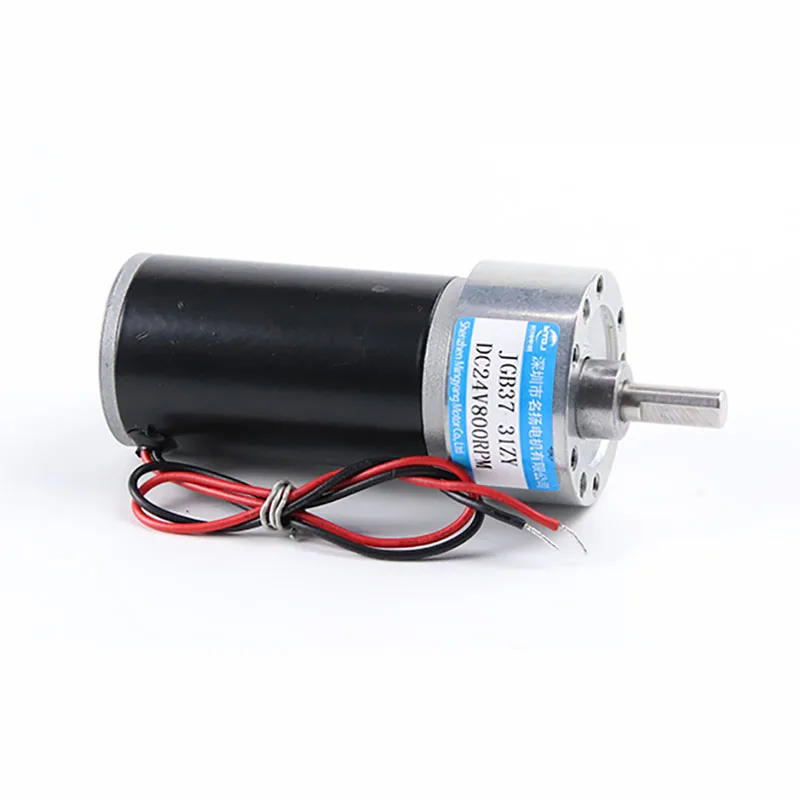 12V 24V Low Speed 37mm DC Reduction Motor JGB37-31ZY Adjustable Speed Can CW CCW High Torque Electric Motor