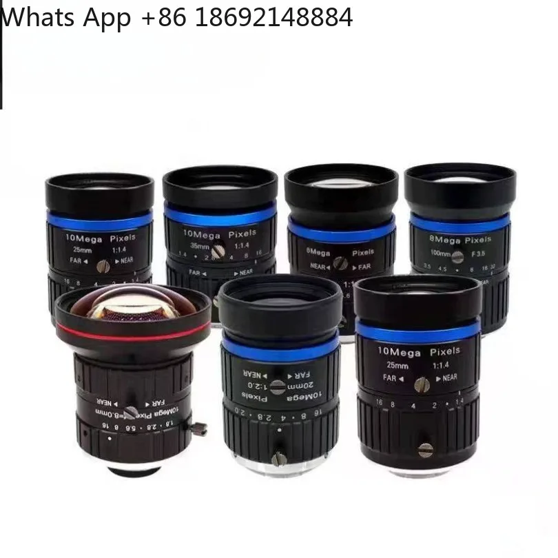 10 million high definition industrial lens C port 12 16 25 35 75 100mm1 inch FA machine vision lens spot