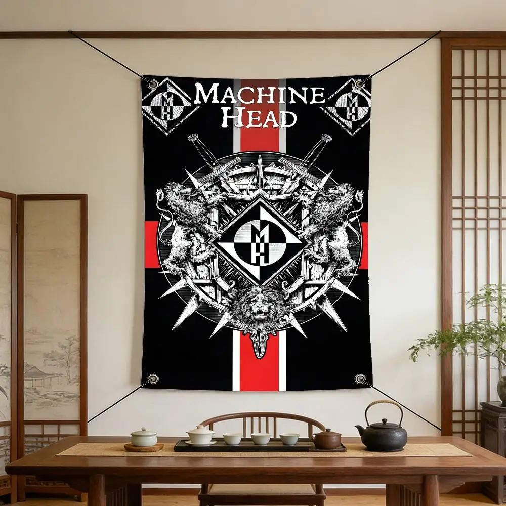 Music M-Machine Head Flags Warm Home Flag 4 Grommets Wrinkle Free Indoor Outdoor