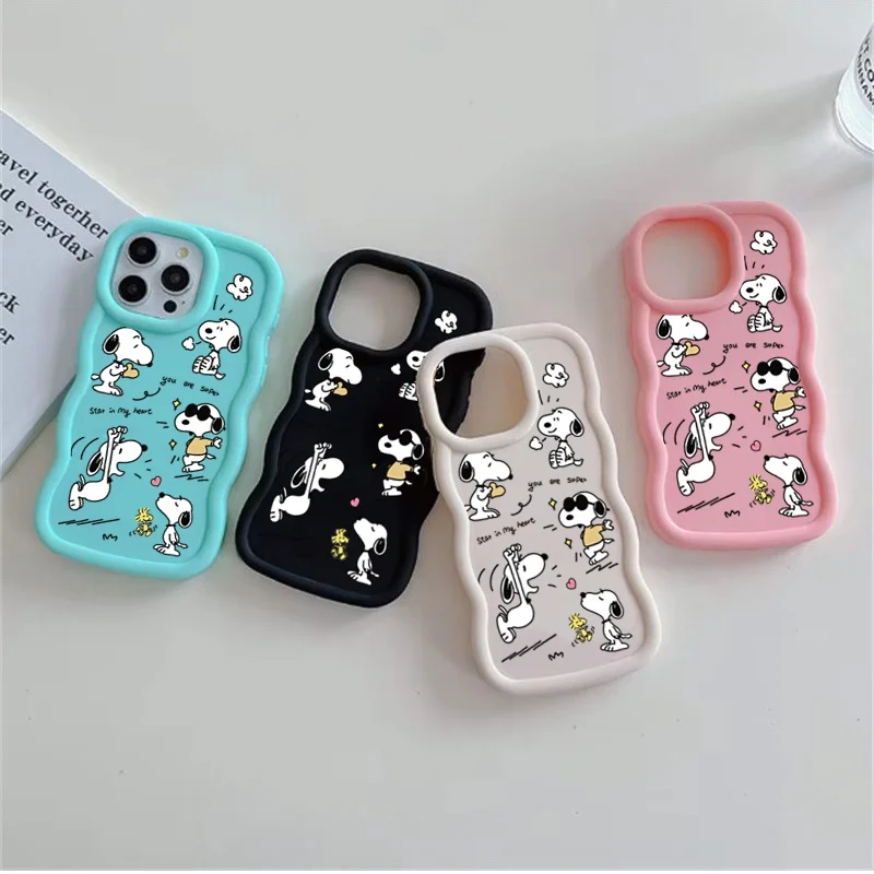 Divertente Snoopy Cassa Del Telefono Per Samsung Galaxy A54 A55 A16 A15 A14 A36 A26 S25 S24 S23 S22 Plus Ultra S20 S21 FE Copertura In Silicone Morbido
