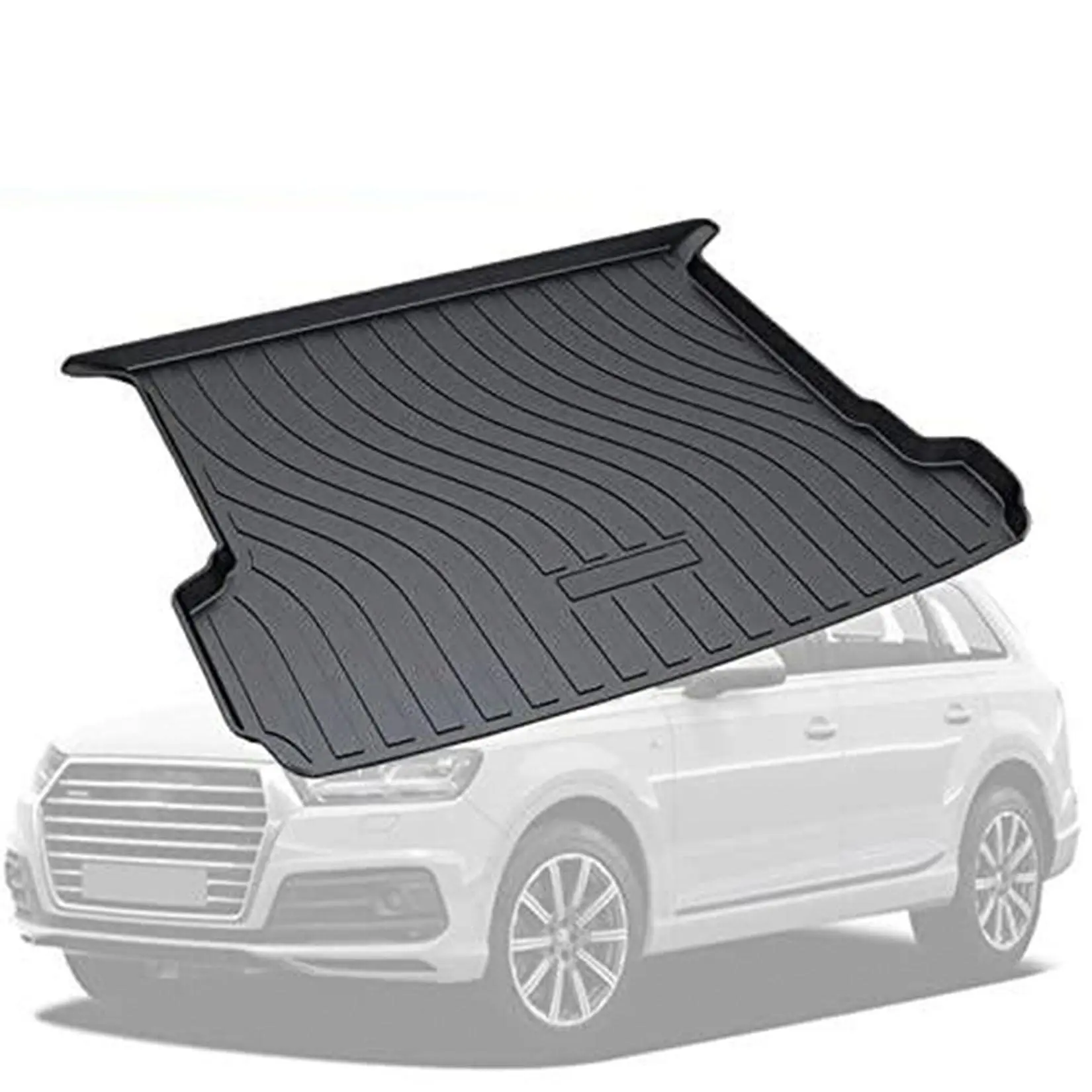 

Car Vehicle Rear Cargo Liner Trunk Tray Floor Mat Waterproof Wear-resistant Protection Mat For Audi Q7 2015-2023