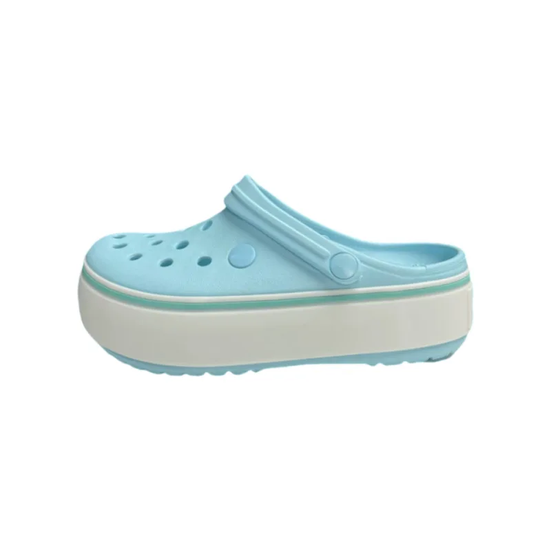 

Туфли с отверстиями, женские летние Caloban на толстой подошве, новые радужные увеличивающие нескользящие пляжные дышащие крутые тапочки на мягкой подошве