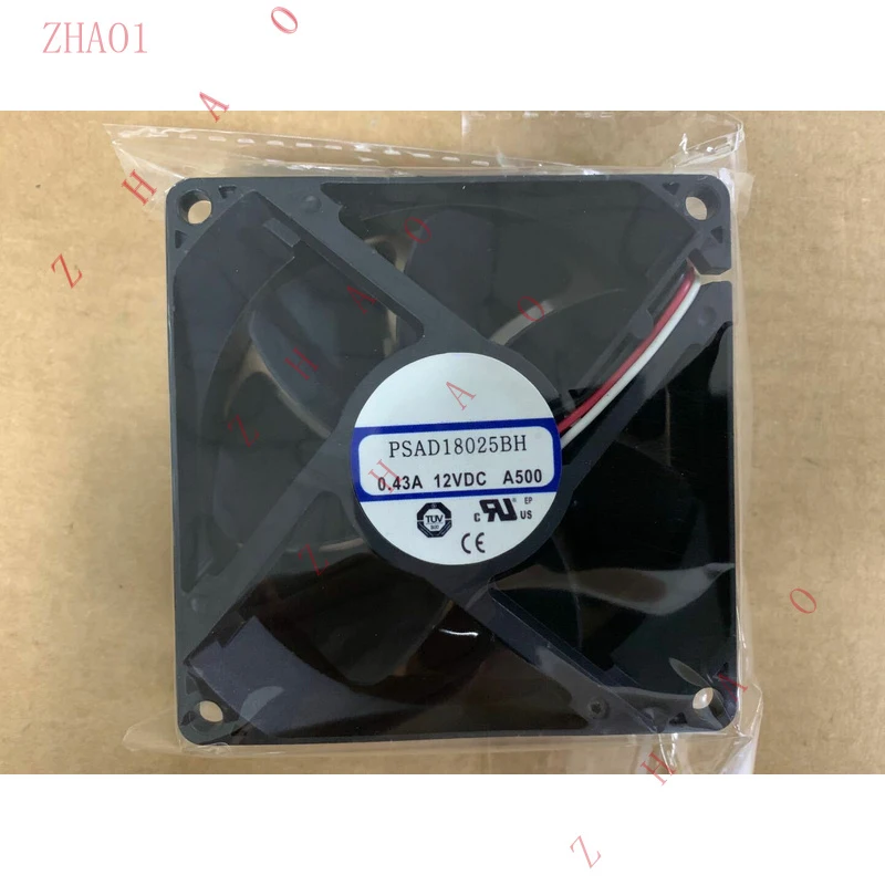 Z   1PC  for  DC12V 0.43A 8CM Double Ball Fan 3pin PSAD18025BH A500