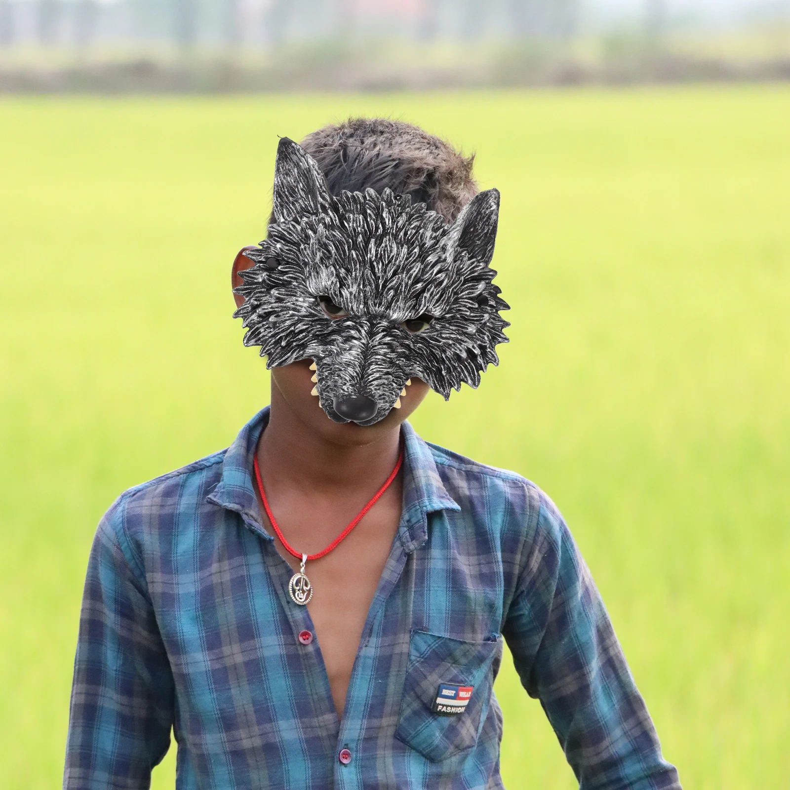 

Комплект для косплея волка: маска, перчатки, хвост для маскарада, Хэллоуина, вечеринки. Костюм волка, маска для косплея.