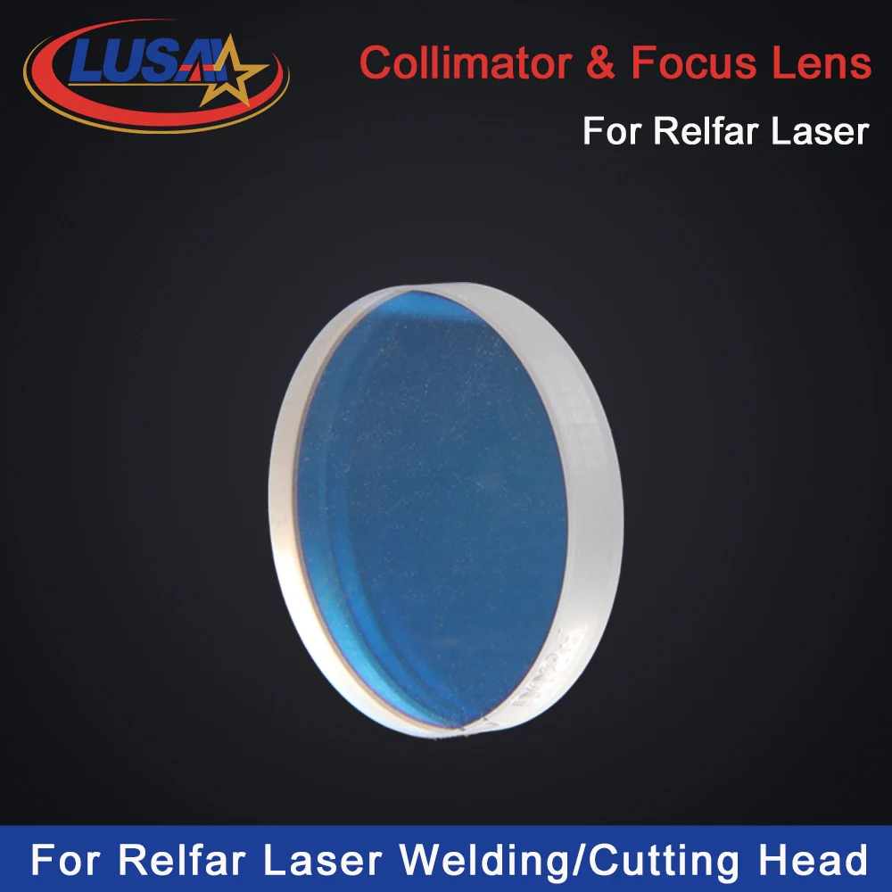 LUSAI HQ Relfar Laser Collimator Lens Focus Lens  D16F50T5 D20 D30 For Relfar Fiber Laser Welding/Cutting FWH20-S20A Gun Head