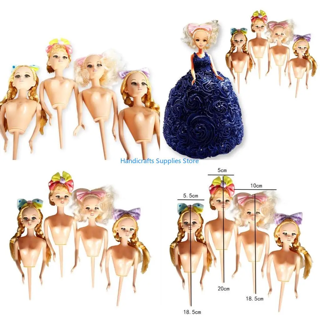 R1WA Cake for Doll for Frozen Cake Cupcake Decorative Stake Birthday Decor