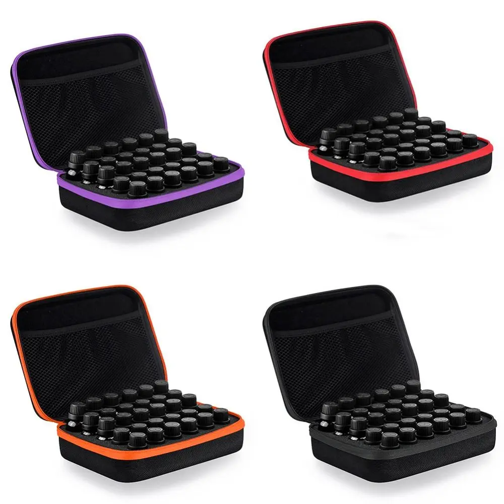 Neue Tragbare Ätherische Öle Aufbewahrungstasche Hartschalen-Etui 30 Fächer Parfümöl-Flaschenhalter 15ml Flaschen EVA Nagellack-Aufbewahrungstasche