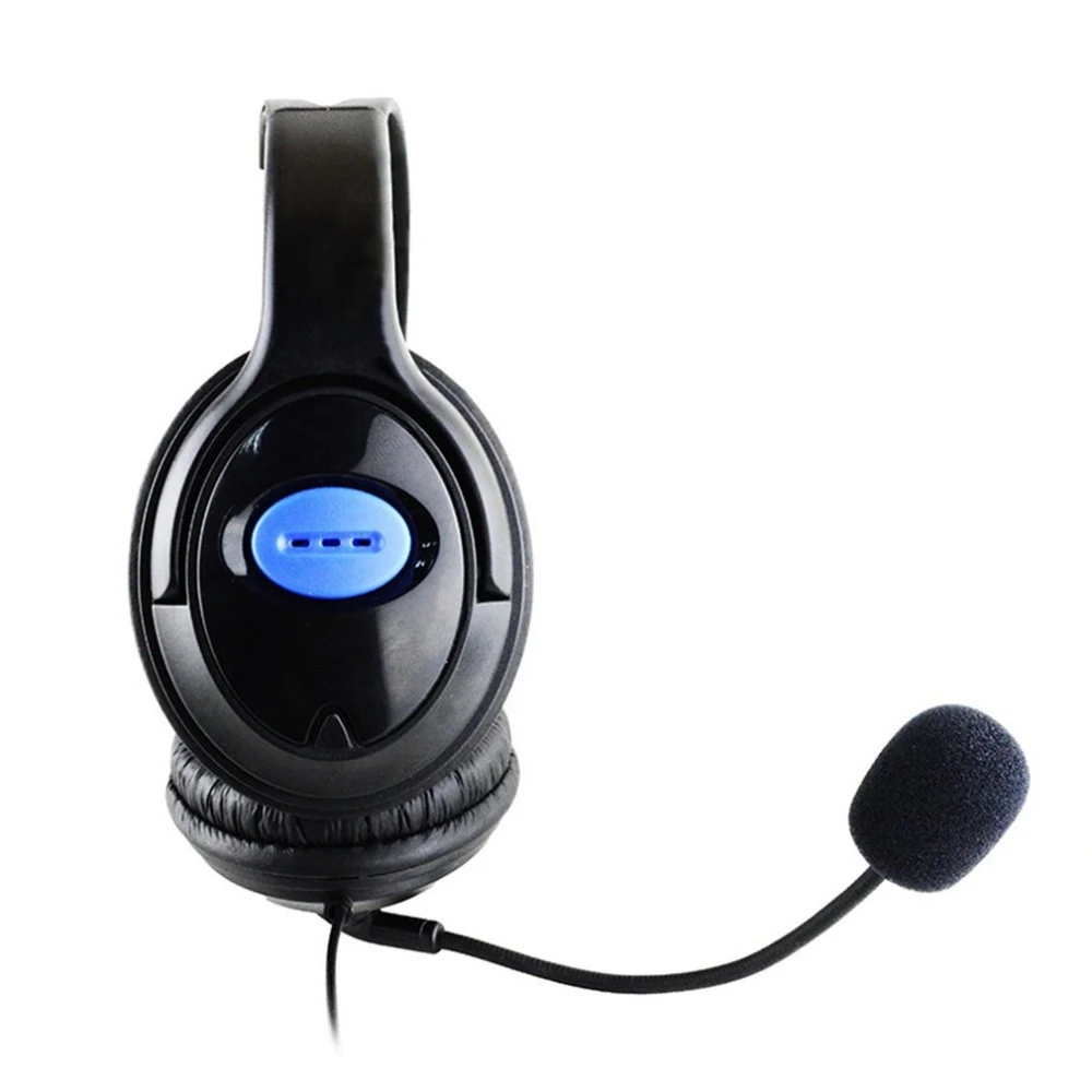 Auscultadores com fio universal com microfone, redução de ruído, auriculares mudo, jogos do PC, PS4, portátil, computador, controle do volume, 3,5 milímetros