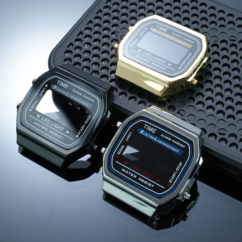 A168 Upgrade Edelstahlgehäuse Lünette Mod Kit für Casio 3298 A168WA Uhr Hochwertiges Uhrenzubehör aus massivem Metallgehäuse und Armband – Detail 5