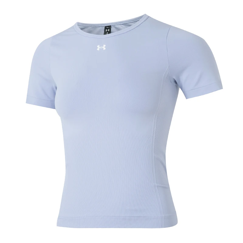 

Underarmour Women's Short-Sleeved Sports T-Shirt Fashionable Slim Running Fitness Training Breathable Casual Round Neck Top 1379149-539