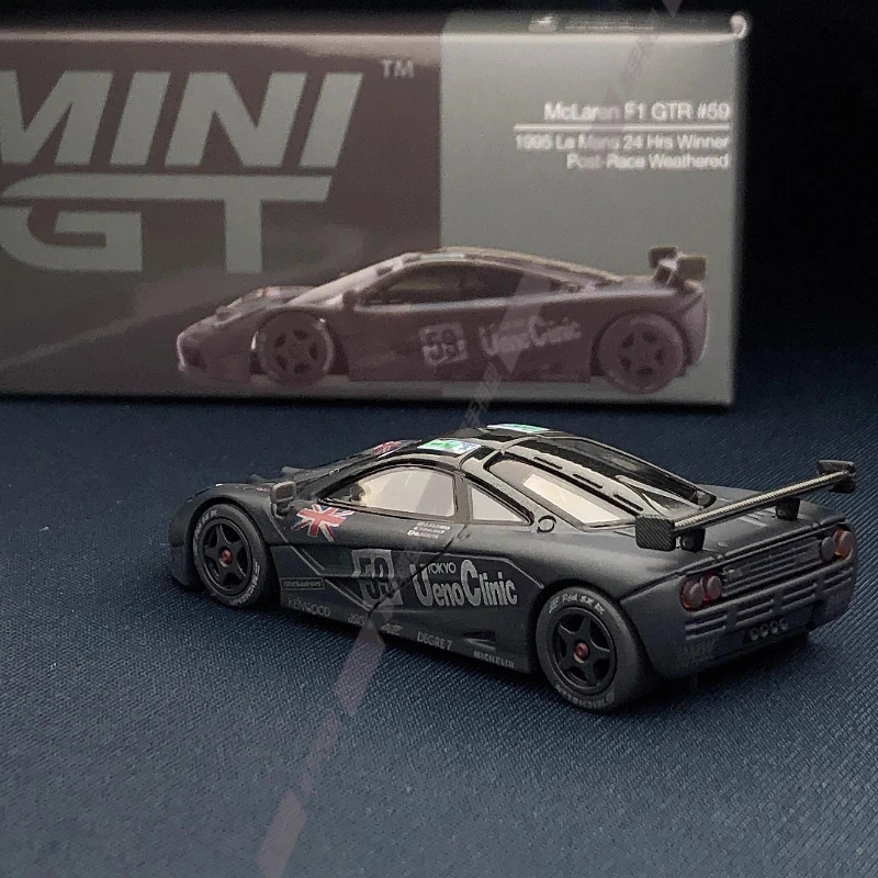 MINIGT 1/64 McLaren F1 GTR # 59 1995 Le Mans 24Hr Legering Motorvoertuig Speelgoed spuitgieten Metalen Model Collectie Jongen Kerstcadeau