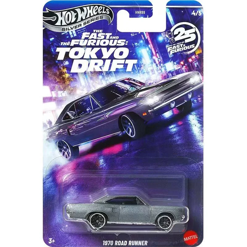New Hot Wheels Silver Series HNR88 Fast & Furious Plymouth Alloy Diecast Model Car Collection view 2