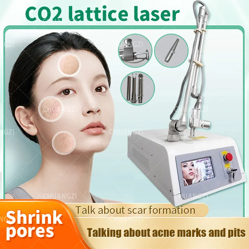 

2024 New Portable CO2 Monitoring Score Iaser Skin Tightening Scar Removal Facial Pigmentation Wrinkles Scar Acne Scar Removal