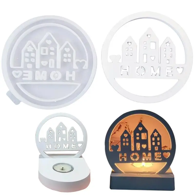 Moldes de silicona para casa, moldes de yeso y hormigón, moldes de fundición, decoración del hogar, Molde de resina de fundición, molde de aromaterapia