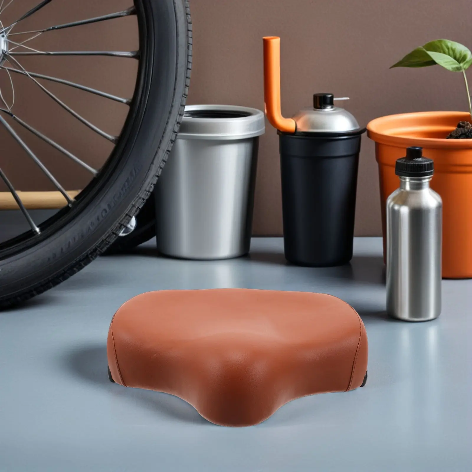 

Exercise Bike Seat Cushion Padded Ergonomic Design for Comfortable Indoor Cycling Long Rides Support Home Workout Equipment