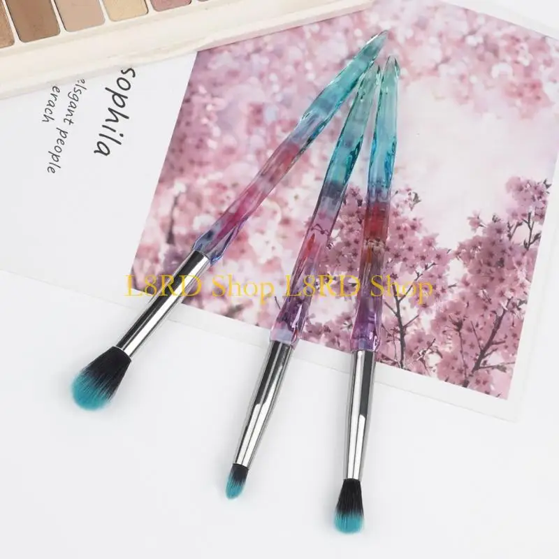 L8RDクリスタルアイメイクアップブラシセットアイシャドウブラシプロのメイクアップブラシセット