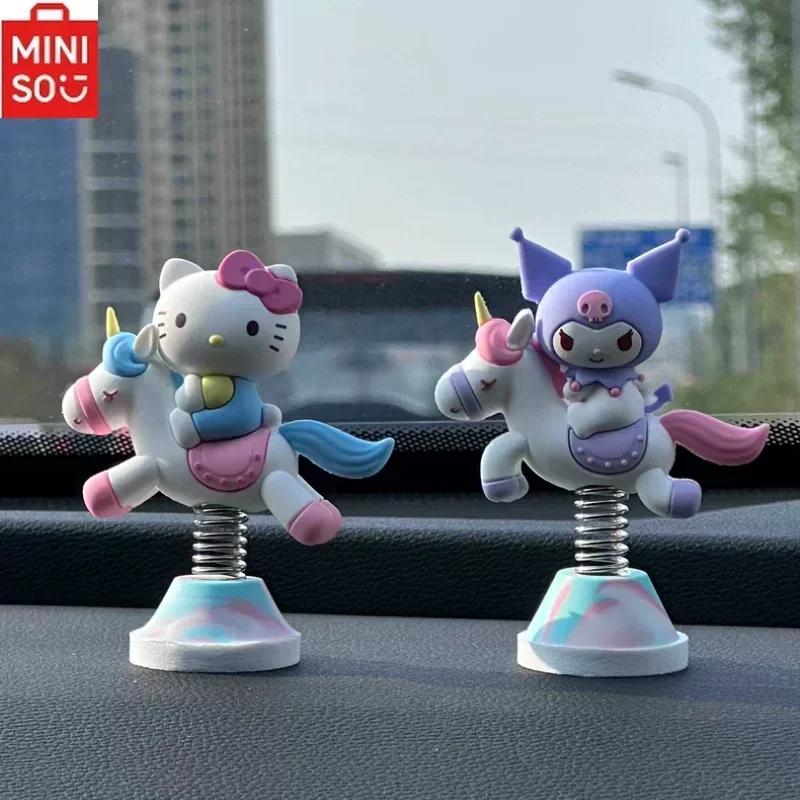 

MINISO Sanrio HelloKitty Kuromi Car Interior Accessories Center Console Ornaments Cute Melody Ladies Car Decoration Supplies