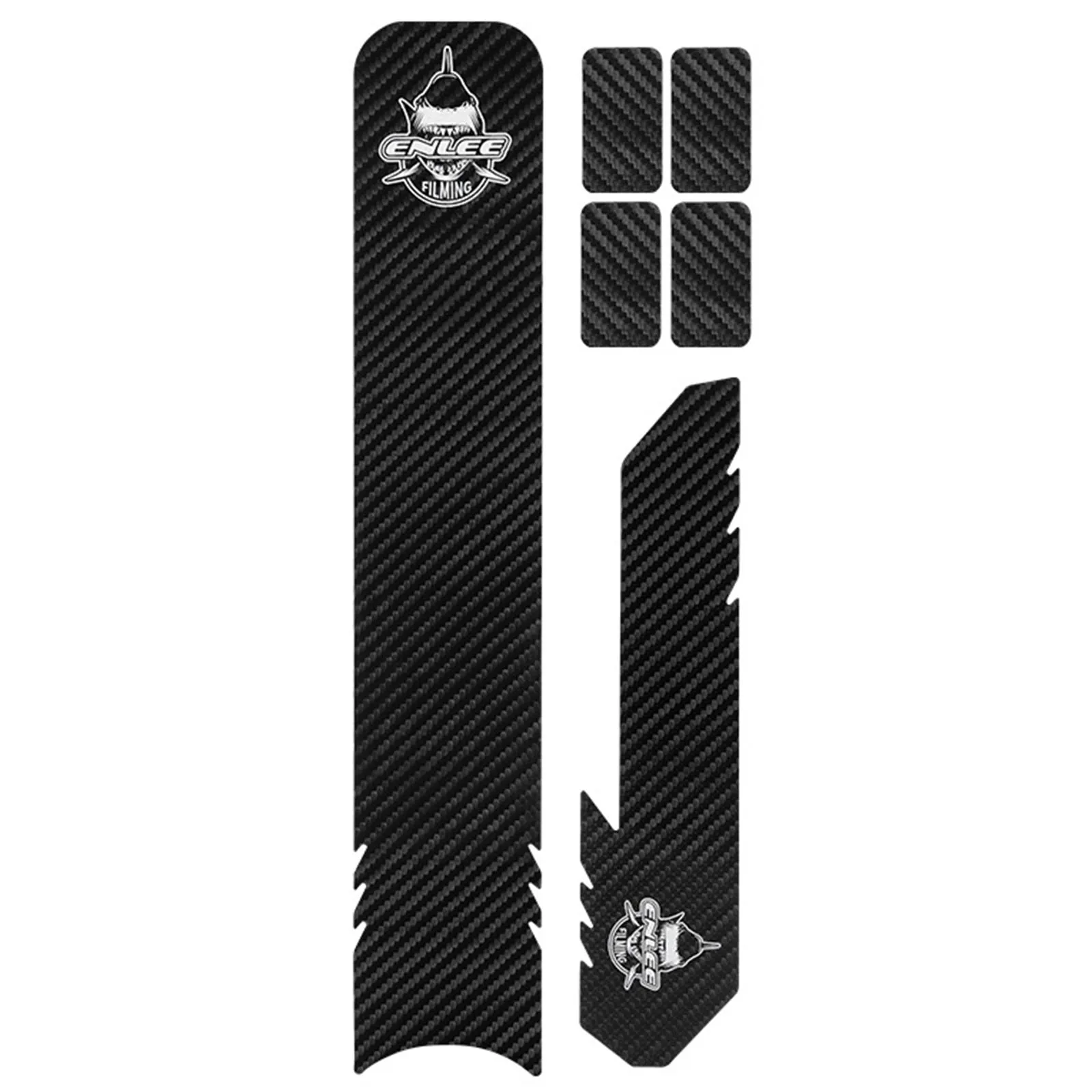 

High Density Carbon Fiber Sticker Set for Bike Frames Available in Different Patterns Protection Against Scratches and Wear