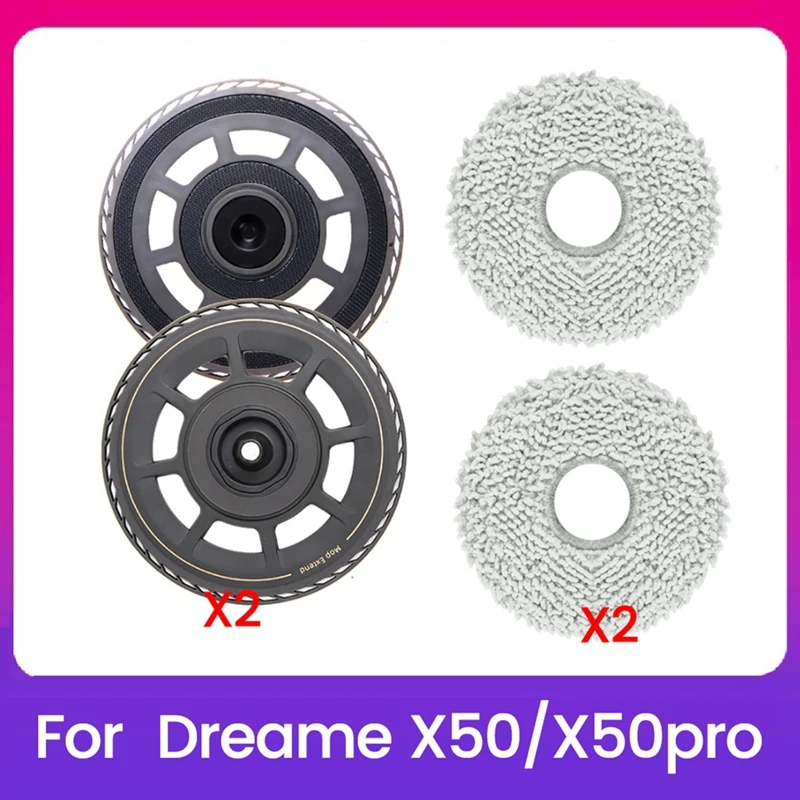 Mop Pad Bracket Kit For Dreame X50 / X50 Pro Vacuum Cleaner Accessories Replacement Sweeper Mop Cloth