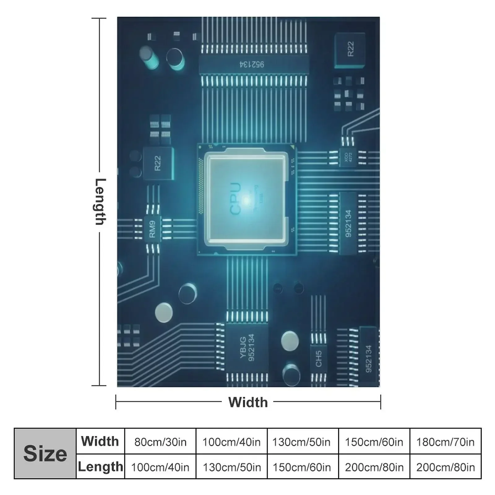 CPU Motherboard Throw Blanket Sofas blankets ands Fashion Sofas halloween Hairys Blankets For Sofas Blankets