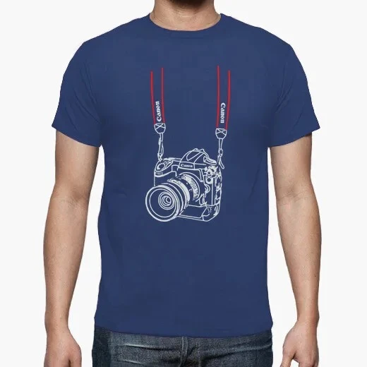 Funny Camera Printed Photographer T-Shirt. Summer Cotton O-Neck Short Sleeve Mens T Shirt New S-3XL