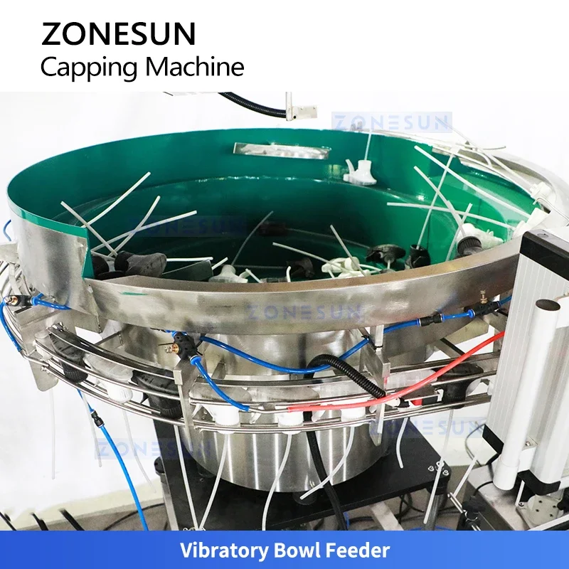 Zonesun déclencheur pulvérisateur bouteille capsuleuse automatique Machine de capsulage articulation mâchoire capsuleuse servomoteur ZS-XG445A