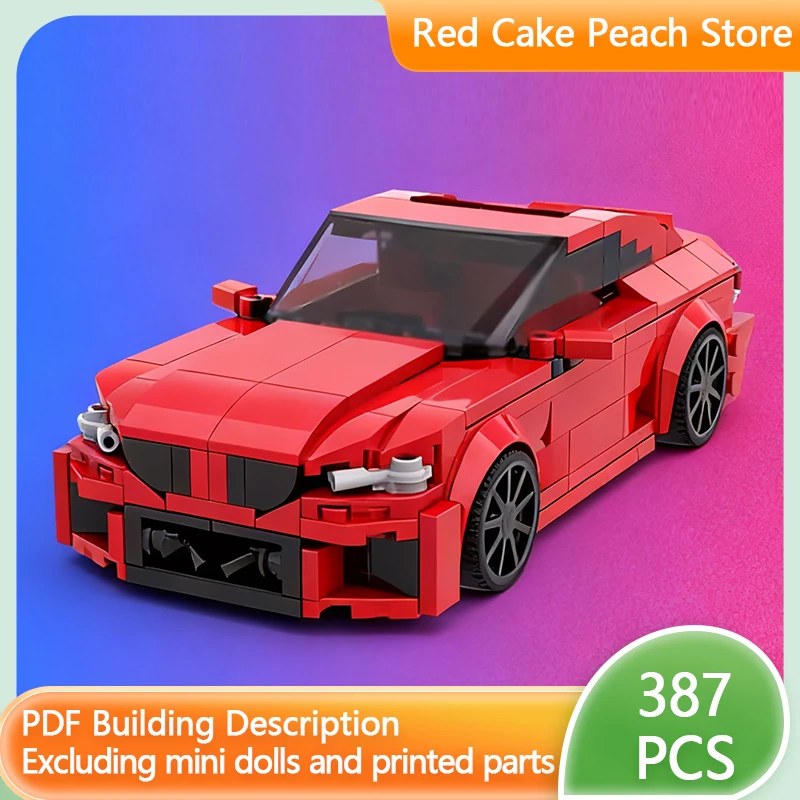 

Модель скоростного гоночного автомобиля MOC, строительные кирпичи G87, высокопроизводительная купе, модульная технология, детский праздничный подарок, сборный игрушечный костюм