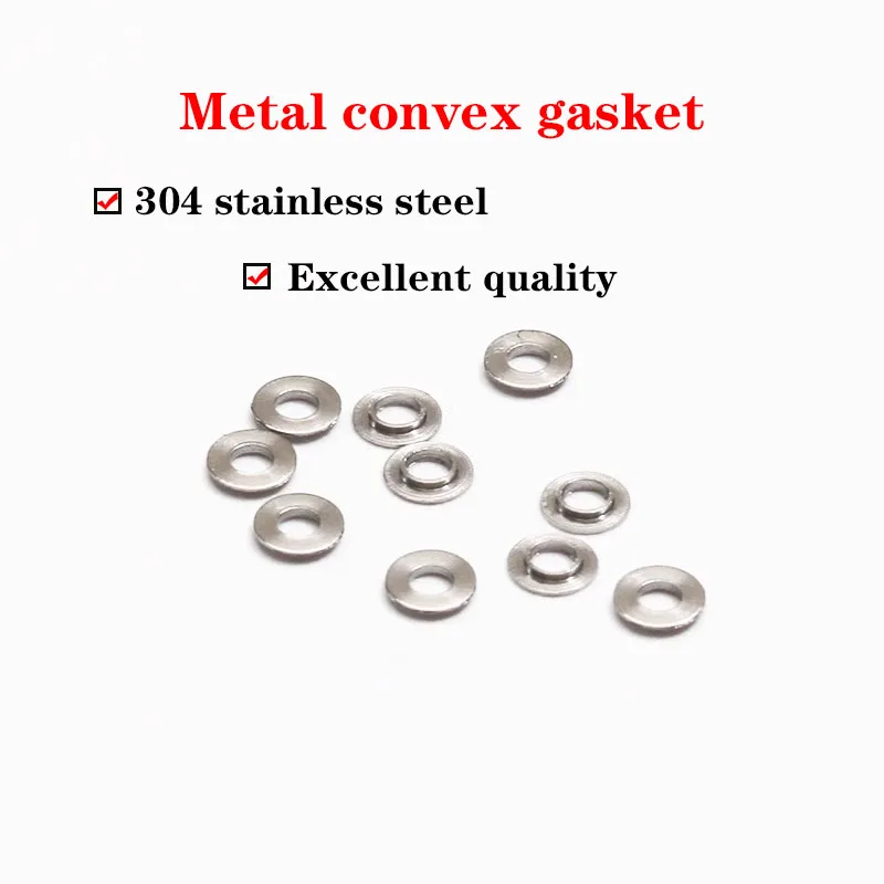 100 Pcs Glasses Titanium Frame Convex Gasket Accessories Glasses Leg Connection Metal Stainless Steel Phosphor Copper Material