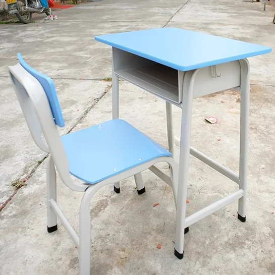 

wholesale modern cheapest plywood metal frame egornomic no used school classroom student study desks and chair for sale