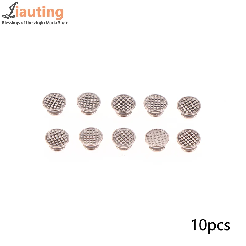 10Pcs Dental Orthodontic Metal Lingual Buttons Composite Tongue Tamer Traction Hook Bite Opener Brackets Orthodont Materiales