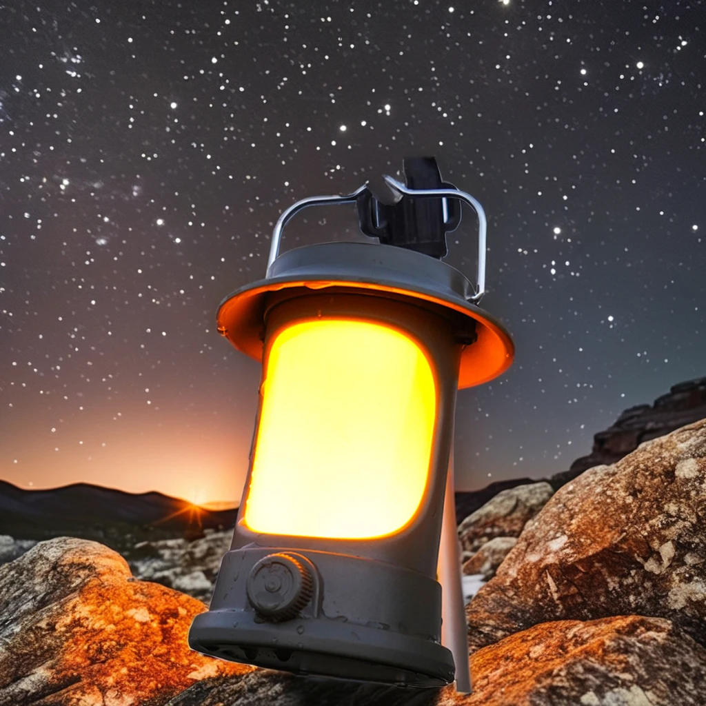 Multifunctional Portable Solar LED Camping Lantern New Outdoor Tent Light with Type-C Charging Strong Light