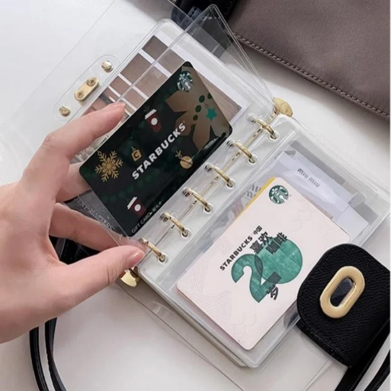 Mini Pocket A7 Idol Photo Card Collect Book Photocards Binder Photo Album Storage Book Business Office Bill Id Card Storage Book