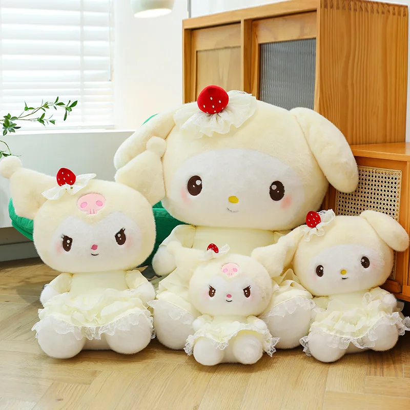 

Новое гигантское плюшевое белое романтическое свадебное платье с куклами Куроми Мелодия для девочек, плюшевые игрушки на День святого Валентина, подарок для девочки, милая кукла