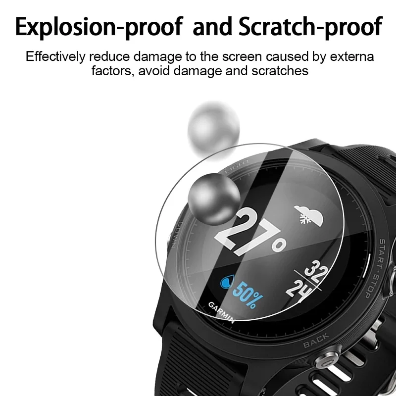 Screen Protector For Garmin Forerunner 165 255 45 55 245 M 735XT 235 230 935 945 955 Tempered Glass Film Watch Accessories Film
