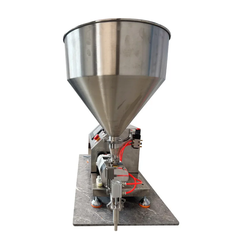 

Semi-automatic servo filling machine quantitative pump small machine electric mixing chili sauce rotor pump filling machine