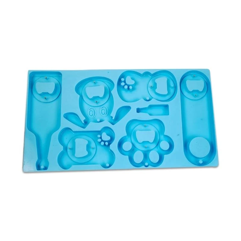 

652F Corkscrew Silicone Mold Bottle Opener Beer Spanner Jewelry Casting Molds for DIY Crafts Making Bottle Opener Molds