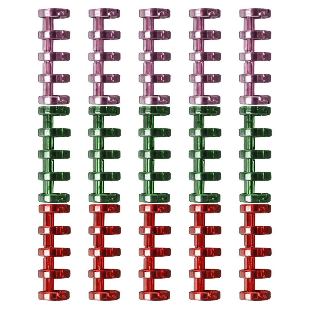 15 قطعة خمسة حفرة فضفاضة ورقة الموثق للمدرسة مكتب المنزل استخدام مجزأة ملف كليب لوازم مكتبية الموثق الدائري