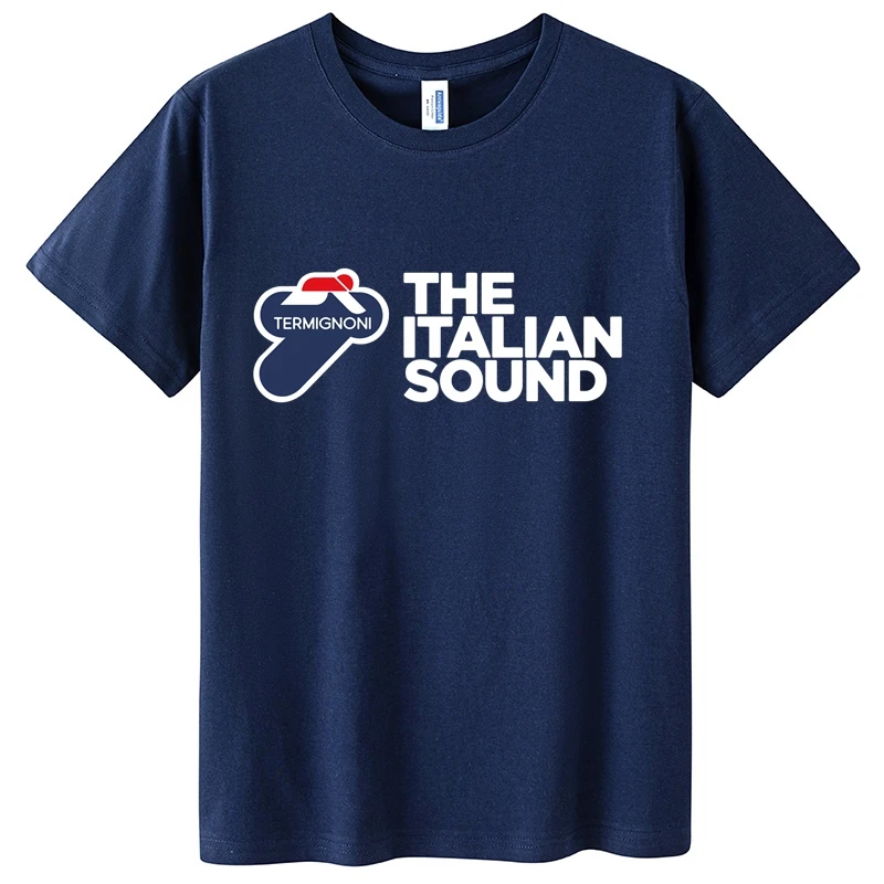 Termignoni العادم البضائع الرجال القطن تي شيرت دراجة نارية Termignoni العادم Termignoni العادم قصيرة الأكمام التي شيرت S-4XL #6