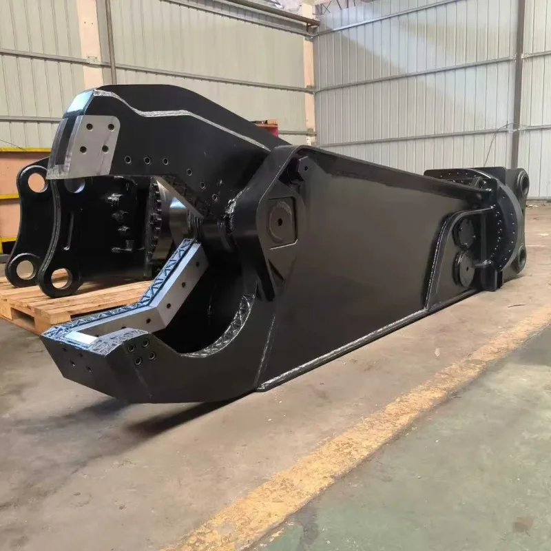 Hydraulic Scrap Metal Shear Attachment High Strength Cutting Tool For Construction Machinery Application