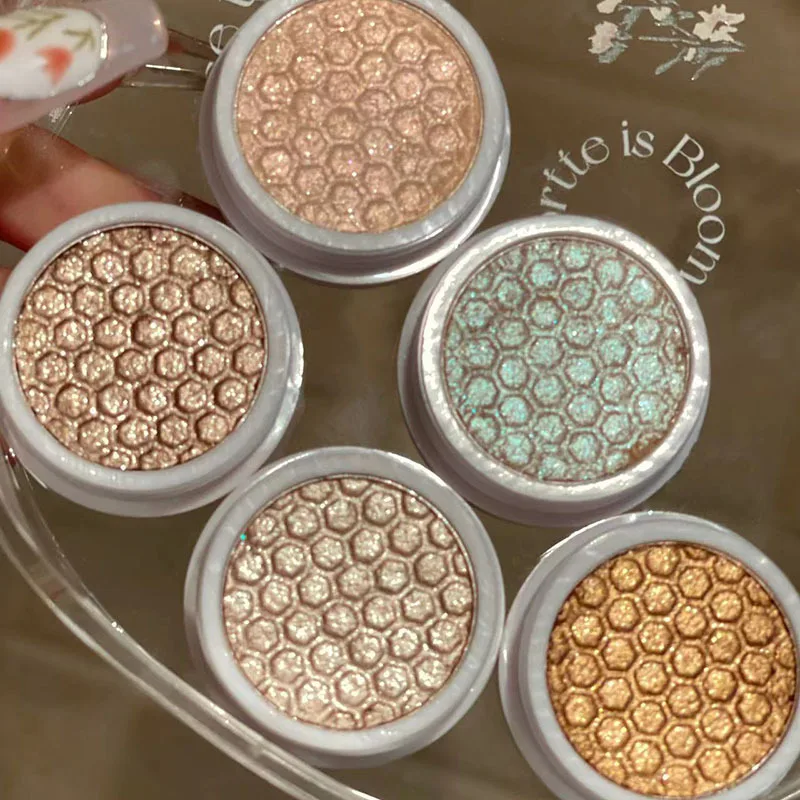 Paleta de sombras de ojos con diamantes, sombra de ojos con purpurina preciosa, resaltador brillante, sombra brillante, Cowherd Weaver, maquillaje de ojos para niñas