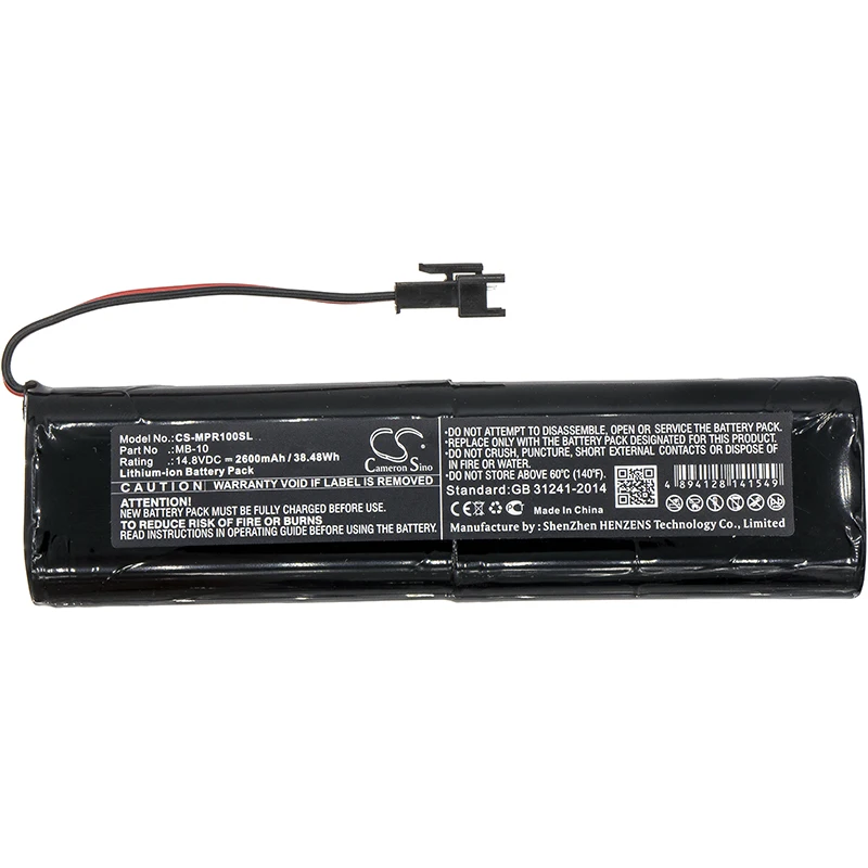 

GreenBatteryPower CameronSino 2600mAh 14.8V 38.48Wh Speaker Li-ion Battery for Mipro MB-10,MA-100,MA-303