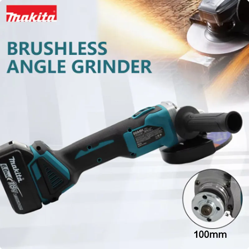 Makita Angle Grinder DGA404 18V Brushless Grinder Tool Wireless Electric Angle Grinder 125/100mm Sander Angle Power Tools