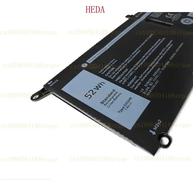 Para Dell XPS 13 9370 XPS 13 2018 XPS 13 9380 2019 G8VCF H754V P82G 100% nueva batería DXGH8