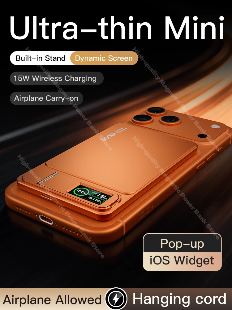 New 10000mAh Magnetic Power Bank Type C Power Bank PD20W Wireless Charging External Battery For iPhone 17 16 15 14 13 Pro Max