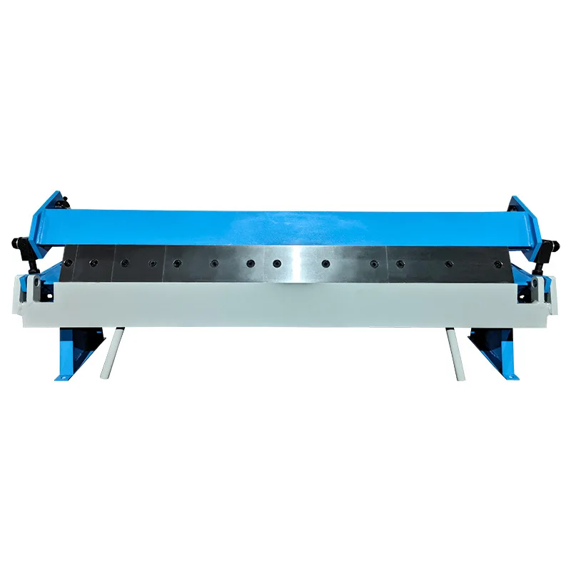 The length of the manual bending machine is 915mm, and the bending thickness is 1.0mm. Removable segmented blade bending box